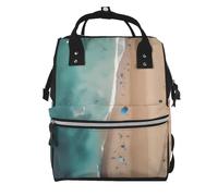 ZQYTGFDC Vue aérienne du sac de plage en toile avec grande capacité et plusieurs poches, adapté pour la mère, le bébé et les voyages