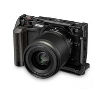 ZR Cage pour appareil photo Nikon ZR avec rail NATO Base Arca Cold Shoe | Cage complète avec poignée latérale ergonomique en bois, idéale pour les cinéastes/vloggers/créateurs de contenu