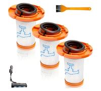 ZR009014 Lot de 3 filtres HEPA de rechange pour aspirateur sans fil Rowenta X-Force Flex 13.60 12.60 14.80 16.60 avec outil de nettoyage