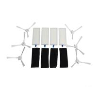 ZR720002 Brosses latérales pour X-plorer Serie 40 Total Care Connect RR7275, 4 filtres et 6 brosses latérales, accessoires de rechange pour aspirateur