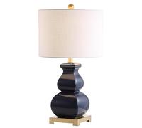 ZR98US 25,5 in Table Lamp Gift for Bedroom, Office, Living Room, Suitable for Housewarming and Christmas, Navy/Gold