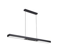 ZR98US 3 Color Changing Compatible with Dining Room,Black Metal Linear Pendant 50W Heig-Adjustable Luxury Lig Chandelier Compat