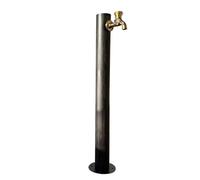 ZR98US 304 Stainless Steel Vertical Garden Water Column, Freestanding Hose Stand with Faucet, Decorative Water Fountain for Irrigation and Watering