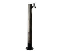 ZR98US 304 Stainless Steel Vertical Garden Water Column, Freestanding Hose Stand with Faucet, Decorative Water Fountain for Irrigation and Watering