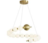 ZR98US Acrylic Hanging Lamp Full Copper Base Dining Bar Pendant Light Western Restaurant Study Model Room Decorative Chandelier