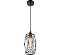 ZR98US American Retro Glass Pendant Light Industrial Iron Art Chandelier