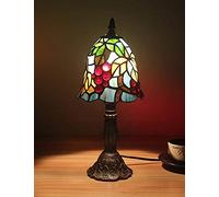 ZR98US Bedroom Lamps for 6 inch Bedside Desk Living Room Bar Lamp/Little Grapes Leaves Pastoral Minimalist Style Table Lamp