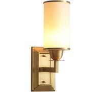 ZR98US Bedroom Living Room Lamp Background Minimalist Fixtures Corridor Light Fixture Copper Wall Sconces, Chandelier