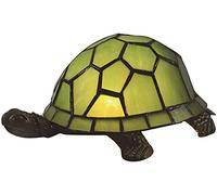 ZR98US Bedside Bedroom Lamps for Living Room European Creative Colorful Turtle Tortoise Cuckold Stained Glass Table Children's Lamp Night Light(Color:B)