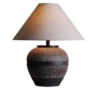 ZR98US Bedside for Bedroom lampsNew Chinese -Style Minimalist Retro Ceramics Table Lamp Villa Clubhouse Porch Decoration(Color:A,Size:)