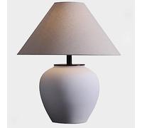 ZR98US Bedside for Bedroom lampsNew Chinese -Style Minimalist Retro Ceramics Table Lamp Villa Clubhouse Porch Decoration(Color:A,Size:)