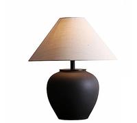 ZR98US Bedside for Bedroom lampsNew Chinese -Style Minimalist Retro Ceramics Table Lamp Villa Clubhouse Porch Decoration(Color:A,Size:)