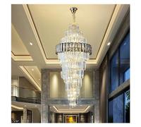 ZR98US Branch Shaped Villa Hollow Long Duplex Staircase Light Luxury Exhibition Hall,Crystal Chandelier for Living Room