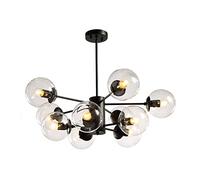 ZR98US Branching Chandelier Mid Century Magical Molecular During Hand Blown Glass Boutique Decoration Ceiling Lig Living Room Dining Room-Blue lampshade 12 Head, Vintage Chandeliers