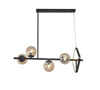 ZR98US Ceiling Chandelier Pendant Fixture Personality Retro Magic Bean Molecular Bar Lig, Lig Luxury Room Dining Table Chandelier, Glass BUBB, Vintage Chandeliers