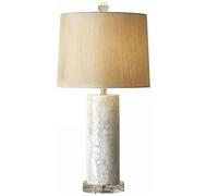 ZR98US Coquille Chevet Tissu Lampe cheminée lampadaire la Chambre à Coucher des Lampes Table Bureau pour Le Salon (Couleur: Interrupteur de télécommande)