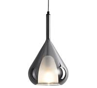 ZR98US Creative Minimalist Double-Layer Glass Pendant Lamp French Personality Chandelier Base Ceiling Fixtures for Bedside Living Dining Room Decoration Hanging Light