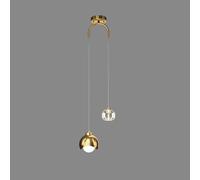 ZR98US Crystal Chandelier丨Luxury Living Room Ceiling Chandeliers Fixture丨Warm Bedroom Bedside Home Decor Pendant Light丨Dimmable Restaurant Hanging Copper Lamp, Chandelier