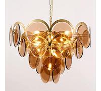 ZR98US Crystal Chandeliers, Ceiling Pendant Lamps are Adjustable Height, Suitable Compatible with Dining Rooms, Kitchen Islands, Chandelier