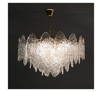 ZR98US Crystal Chandeliers Pure Handmade Italian Art Glass Lig Luxury Living Dining Room Bedroom Lamps Club Chandelier,Retro Ligs Fixture