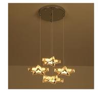 ZR98US Crystal Stars Pendant Light Ceiling Lamp Corridor Aisle Home Appliance Living Dining Room Decor Fixture, Chandelier