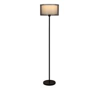 ZR98US de Position Debout d'angle Lampe en métal Moderne Double Couche à la Light Home déco Haute lampadaire pour Le Salon (Couleur: Noir, siz