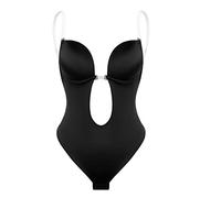 ZR98US Deep v Neck Backless Body Shaper Bra Bodysuit Thong Shapewear Women Tummy Control Underwear Wedding