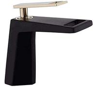 ZR98US Degree Rotatable Matte Black Basin Fixtures Hot and Cold Water Sink Fixture