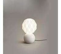 ZR98US Desk Lampe de Chevet Bedside Night European -Style Light Luxury Matte Glass Table Lamp Shape Candlestick Ornaments(Color:D,Size:)