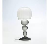 ZR98US Desk Lampe de Chevet Bedside Night European -Style Light Luxury Matte Glass Table Lamp Shape Candlestick Ornaments(Color:D,Size:)