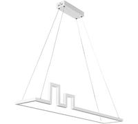ZR98US Dimmable Square Tower Linear Chandeliers Adjustable Kitchen Island Pendant Light, Chandelier