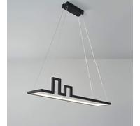 ZR98US Dimmable Square Tower Linear Chandeliers Adjustable Kitchen Island Pendant Light, Chandelier