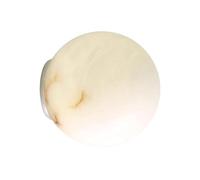 ZR98US Globe Marble Lamp, Natural Alabaster Light 3-Color Dimmable Wall for Vanity Bedroom Living Room Hallway