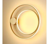 ZR98US Gold Sconces, Ring Decorative Light Fixtures, Round Wall Lamps 3000K Warm White -1 Pieces, Chandelier