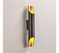 ZR98US Indoor Up Down Wall Lamp Round Metal 2 Head Light Bedroom Living Room Socket Chandelier