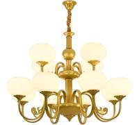 ZR98US Industrial Pendant Matte Glass Globe Ceiling Light Fixture, Chandelier