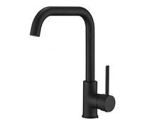 ZR98US Kitchen Faucet Black Faucet Rotatable Kitchen Faucets Rubber Sink Deck Mounted Hot and Cold Water