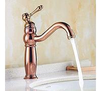 ZR98US Kitchen Faucet European Faucet Gold Plated Bathroom Single Handle Single Lever Basin Faucet Hot and Cold Water R