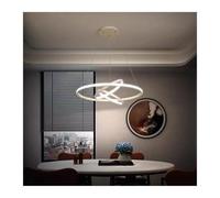 ZR98US Lamp, Round Dimmable Dining Table Lamp Personalized with Remote Control Ceiling Light, Chandelier