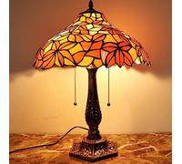 ZR98US Lamp Touch Bedside Table Lamps roomGlass Lampshade Antique Bed Headlights are Suitable for Living Room Bedroom Desk Decoration(Color:A,Size:Buttons)