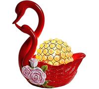 ZR98US Lamps for Living Room Red Resin Lamp/Creative Swan Bedroom Decorative Table Dimming Lamp Bedside Nig