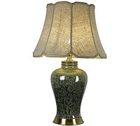 ZR98US Lamps for Living Room Retro Ceramic Minimalist Table Lamp Copper Bedroom Bedside Lamp(Size:A