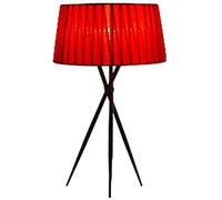 ZR98US Lamps for Living Room Tripod Base Small Side Table Bedroom Bedside Lamp Fabric Lampshade(Color:d)