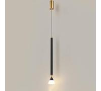 ZR98US Long Chandelier, Single Head Bar Light, Aluminum Tube 5W Front Desk Restaurant Fixture, Straight Downlight Pendant