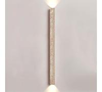 ZR98US Long Strip Lamp, Yellow Travertine Lights Up and Down Wall Sconces Suitable for Bedroom Living Room Corridor Restaurant(60cm/23.62in)