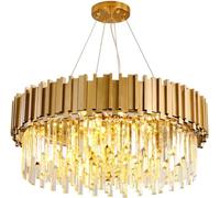 ZR98US Luxury Chandelier K9 Crystal Pendant Light Ceiling,Living Room Wall sconces