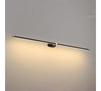 ZR98US Minimalist Aluminum Lights, Long Strip Cylindrical Mounted Light for Bedroom Living Room Wall Light(Black,68cm/26.8in)