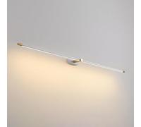 ZR98US Minimalist Aluminum Lights, Long Strip Cylindrical Mounted Light for Bedroom Living Room Wall Light(Black,68cm/26.8in)