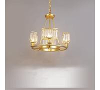 ZR98US Minimalist Light Bedroom Ceiling Lamp Living Personality Room Crystal Plus Iron Chandelier