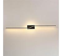 ZR98US Minimalist Mounted Lamp, Long Strip Wall Sconces for Bedroom Living Room Dining Room(Black,100cm/39.3in)